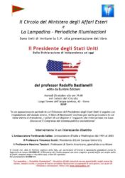 Invito presentazione del libro "Il Presidente degli Stati Uniti", di Rodolfo Bastianelli