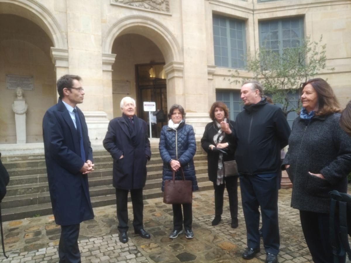 2019-11-29 Institut de France Yann Sordet con il gruppo