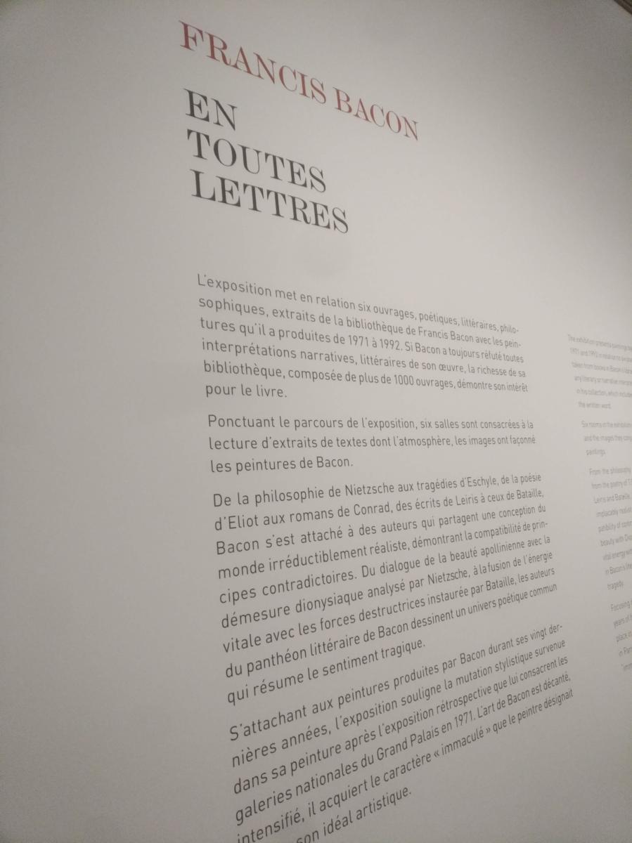 2019-11-29 Centre Pompidou - Francis Bacon en toutes lettres